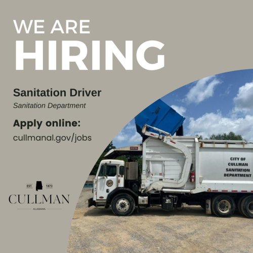 Photo post from City of Cullman - Government.