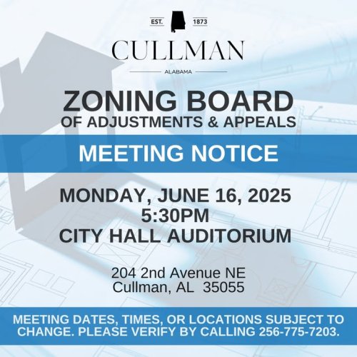 Photo post from City of Cullman - Government.
