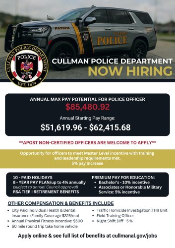Photo post from City of Cullman - Government.