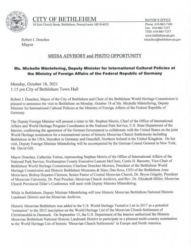 Carousel post from City of Bethlehem.