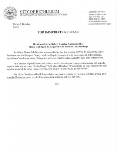 Photo post from City of Bethlehem.