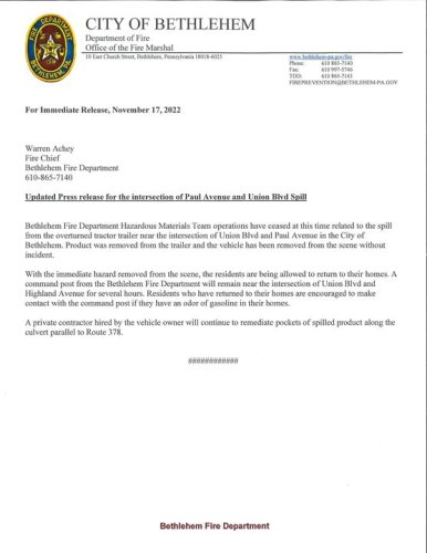 Photo post from City of Bethlehem.