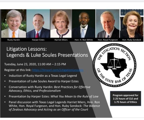 Photo post from Litigation Section of the State Bar of Texas.