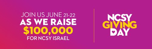 Photo post from NCSY Israel.