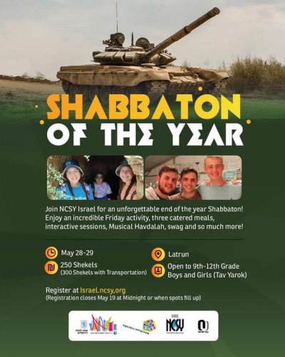 Photo post from NCSY Israel.