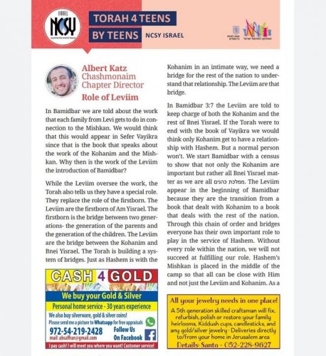 Carousel post from NCSY Israel.