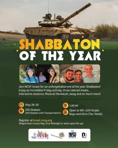 Photo post from NCSY Israel.