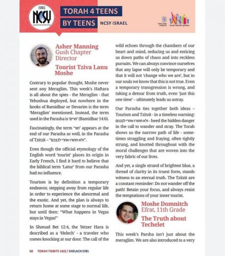 Carousel post from NCSY Israel.