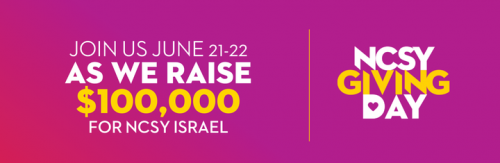 Photo post from NCSY Israel.