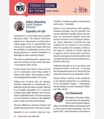 Carousel post from NCSY Israel.