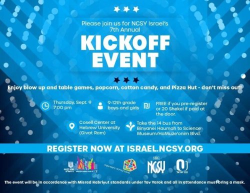 Photo post from NCSY Israel.