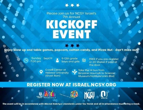 Photo post from NCSY Israel.