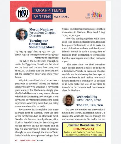 Carousel post from NCSY Israel.