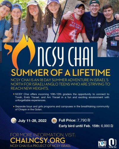 Photo post from NCSY Israel.