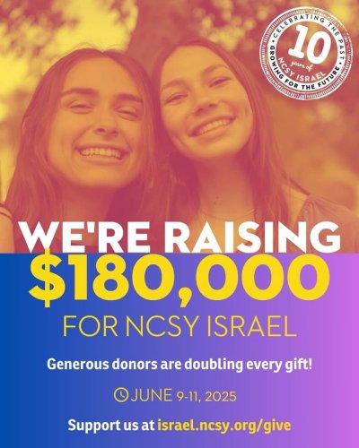Photo post from NCSY Israel.
