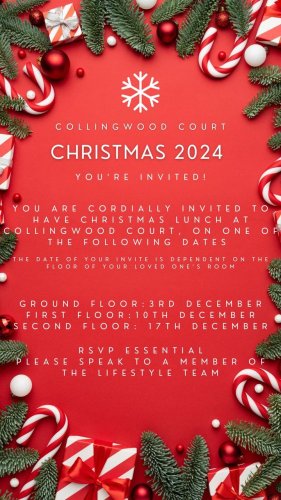 Photo post from Collingwood Court care home.