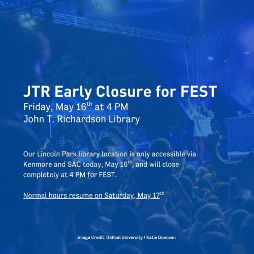 Photo post from depaul_library.