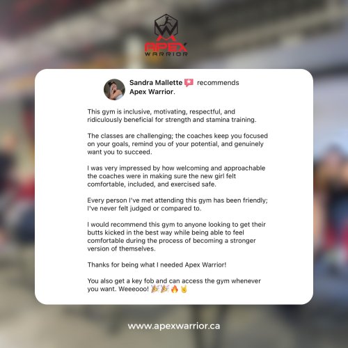 Carousel post from apexwarriorfitness.