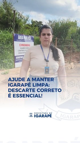 Video post from prefeituradeigarape.