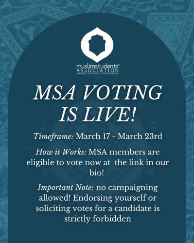 Photo post from uoftmsa.