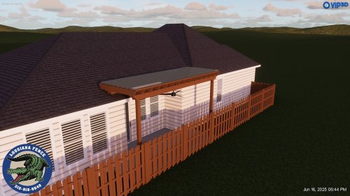 Carousel post from loosianafenceandpatios.