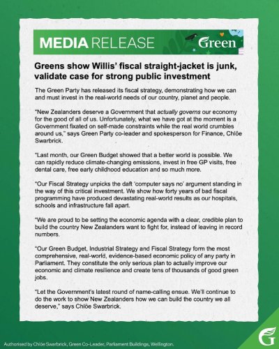 Photo post from nzgreenparty.