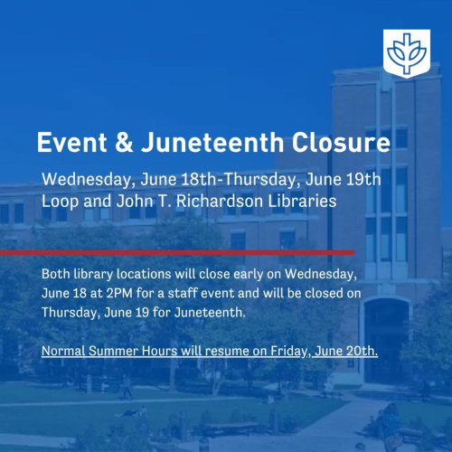 Photo post from depaul_library.