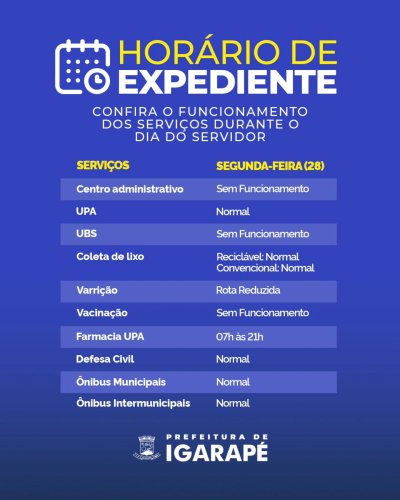 Photo post from prefeituradeigarape.