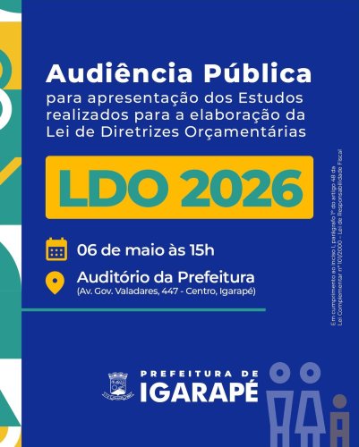 Photo post from prefeituradeigarape.