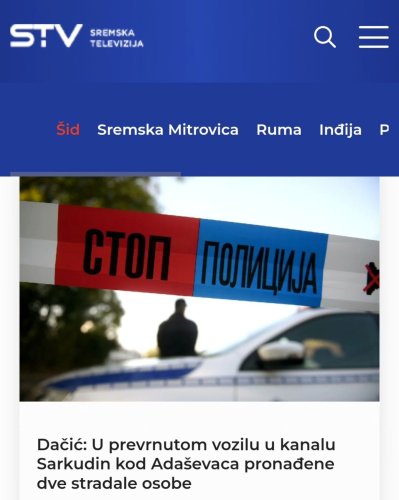Photo post from sremskatelevizija.