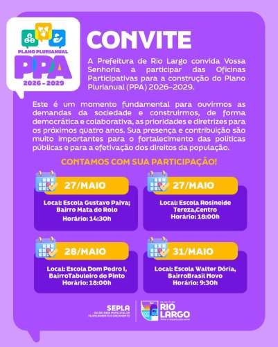 Photo post from prefeiturariolargo.