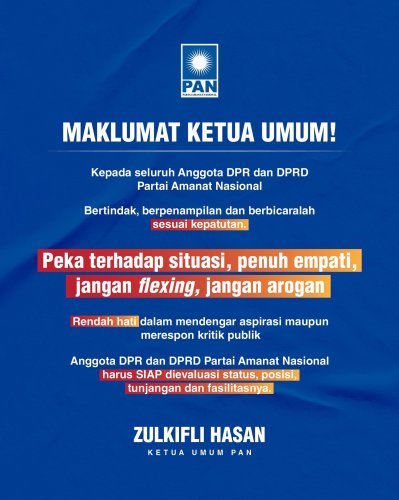 Photo post from amanatnasional.