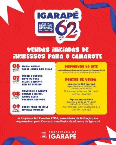 Photo post from prefeituradeigarape.