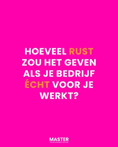 Photo post from masteryourbusinessmoves.nl.