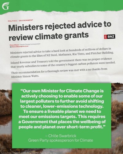 Photo post from nzgreenparty.