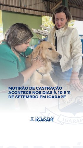 Video post from prefeituradeigarape.