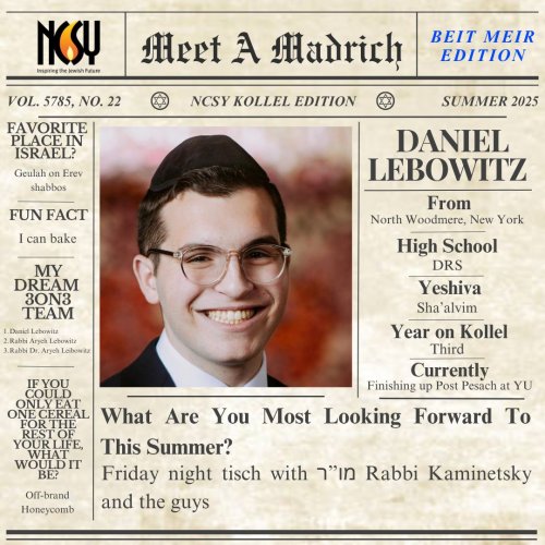 Photo post from ncsykollel.