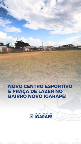 Video post from prefeituradeigarape.