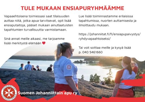 Photo post from johanniitat.