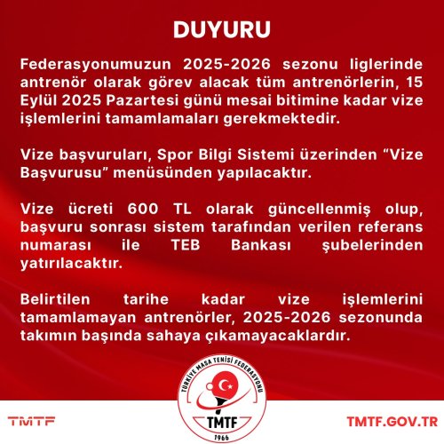 Photo post from turkiyemasatenisifederasyonu.