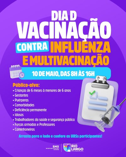 Carousel post from prefeiturariolargo.