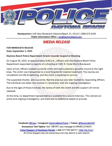Photo post from daytonabeachpolice.