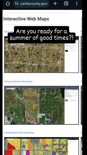 Video post from cachecountygis.