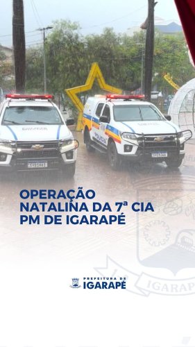 Video post from prefeituradeigarape.