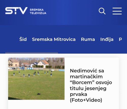 Photo post from sremskatelevizija.