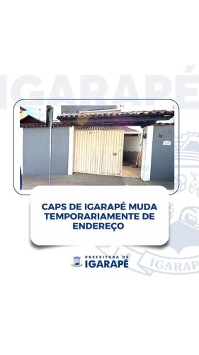 Video post from prefeituradeigarape.