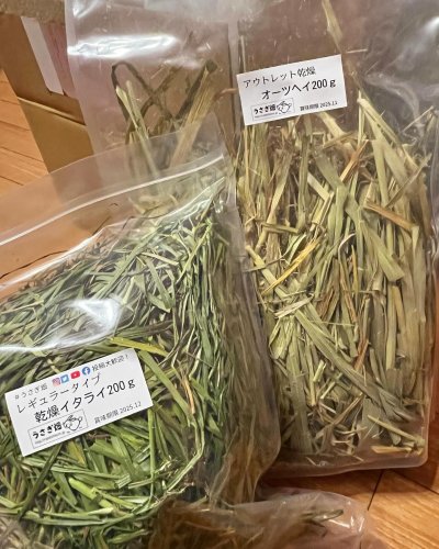 うさぎ畑　レギュラータイプ　乾燥イタライ　6袋　200g うさぎ うさぎさんのためのイタリアンライグラス（レギュラー乾燥