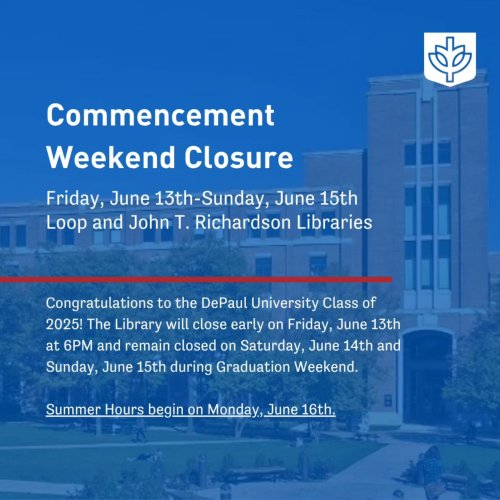 Photo post from depaul_library.