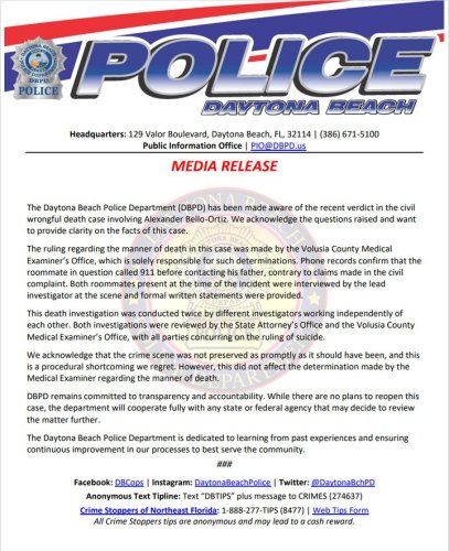 Photo post from daytonabeachpolice.