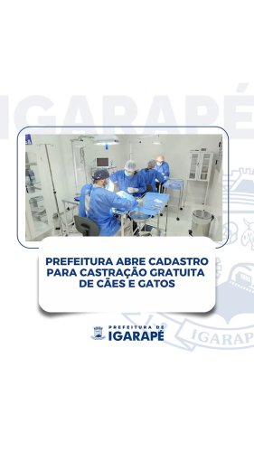 Video post from prefeituradeigarape.